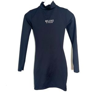 Milano Di Rouge Etae Black Long Sleeve Dress Size XS